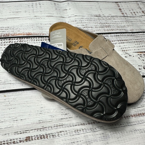 NWT Birkenstock Boston Clog Taupe Size 6 7 7.5 8 8.5 9 9.5 Soft Footbed Women’s - Picture 3 of 5